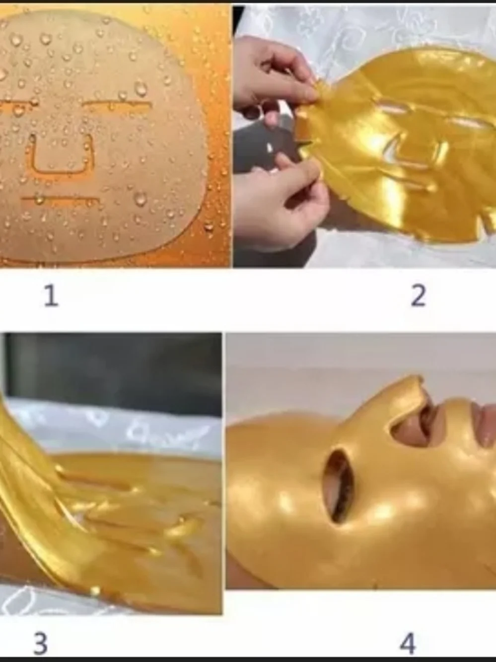 Prèdirè Paris COLLAGEN INFUSED GOLD MASKS come in 1  BOXED SET of 10